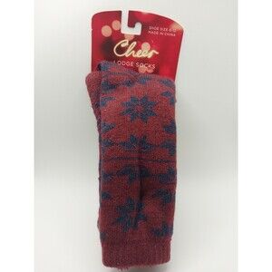 Kohl's Cheer Men's Lodge Socks Size 6-12 Thick Winter Cabin 2021 NOS Black Maroo